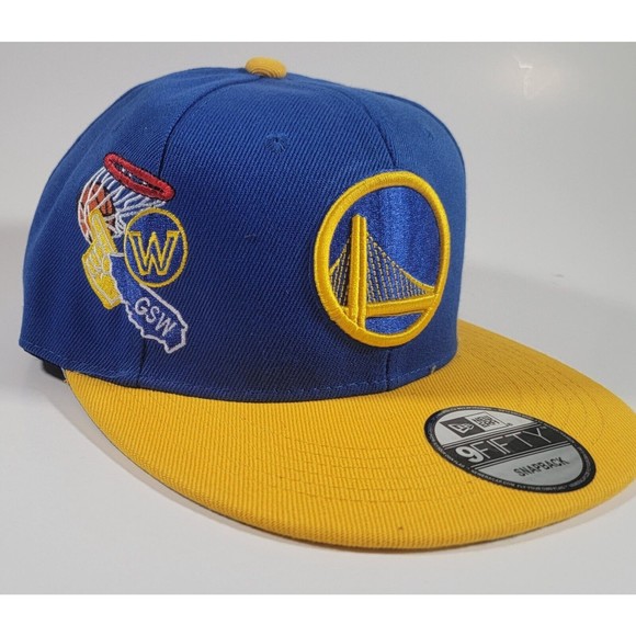 New Era Other - Golden State Warriors Basketball Cap New Era Adjustable Snapback Hat Fan Out NBA